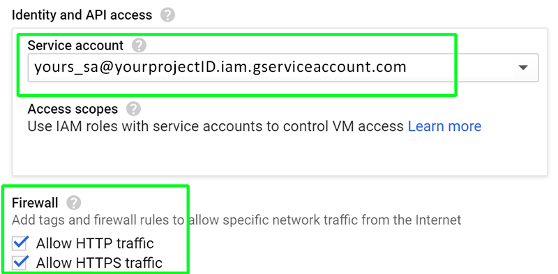 Service Account and Firewall Reminder
